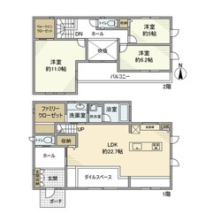 太井戸建の物件間取画像